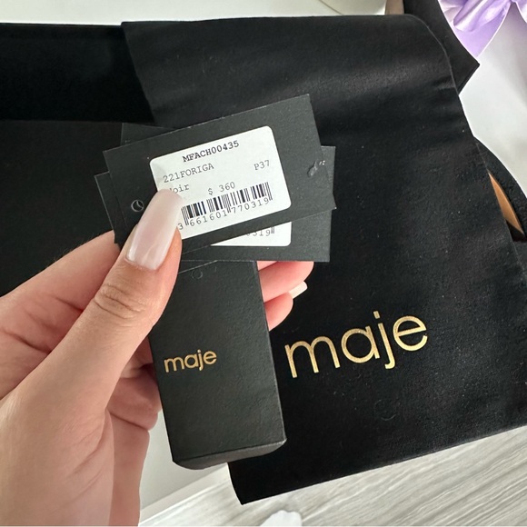 Maje Black block heels Size 37 - Picture 12 of 12